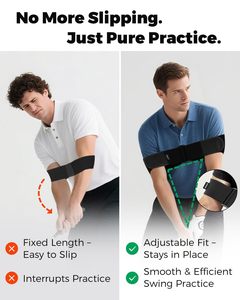 Entrenador de Swing de Golf ajustable con logotipo personalizado, ayuda para el entrenamiento de Golf, banda para el brazo, fijación de ala de pollo, memoria muscular y Control de trayectoria de Swing - Product Image 4