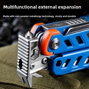 Herramienta Multiusos de Supervivencia al Aire Libre, Extractor de Clavos, Alicates Multifunción, Navaja Plegable Portátil para Camping y Auto - Product Image 4