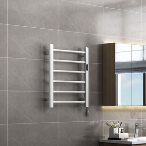 Toallero Eléctrico Moderno de Aluminio Espacial con Calefacción, Adhesivo, Montado en Pared, Impermeable, Negro, con Calentador para Baño y Hotel <span class=keywords><strong>MUBI</strong></span> - Product Image 5