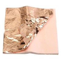 Feuilles de cuivre pur en gros 14x14cm, 1000 pièces par paquet pour la décoration intérieure et l'artisanat