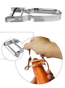 Éplucheur de pommes de terre en forme de U, éplucheur <span class=keywords><strong>suisse</strong></span> en acier inoxydable, Julienne de légumes, éplucheur pour la cuisine - Product Image 5