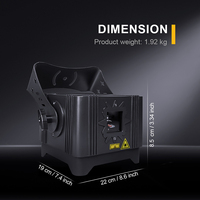 Nouvelle lumière laser 3D RGB à animation contrôlée par application 3W, DMX, spectacle de scène pour DJ, discothèque, fête, bar