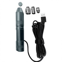 Endoscope LED miniature 10W alimenté par USB pour examens des oreilles, du nez et de la gorge des animaux domestiques avec contrôle de luminosité réglable