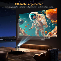 Nouveau projecteur vidéo portable LED LCD 2026 Full HD 1080p 7000 lumens haute luminosité, compatible 4K, Android 11.0, pour home cinéma