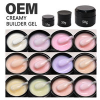 Gel dur UV LED non liquide pour construction d'ongles, gel de sculpture et d'extension nude, fournisseur OEM pour salons