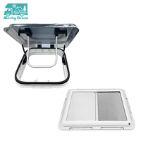 Fenêtre de toit JDA RV avec éclairage LED 12V, en acrylique résistant aux UV, pour camping-car, caravane et fourgon aménagé