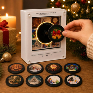 Imán de nevera personalizable con disco de vinilo NFC en blanco, estilo disco de música, regalo de recuerdo, artículos promocionales para fans de conciertos y eventos - Product Image 5
