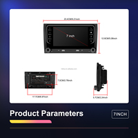 Hikity Pour AudiA4 B6 S4 RS4 Seat Exeo 7 "Android Autoradio Stéréo 2 + 64G Sans Fil Carplay/Android Auto/WiFi/GPS Autoradio OEM