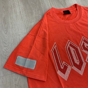 Produits de dropshipping 2026 |   T-shirts en strass LOST 2026, 100 % coton, style streetwear tendance pour hommes - Product Image 4