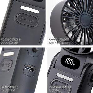 Mini Ventilador Portátil USB y de Batería con Tecnología de Enfriamiento con Hielo, 12 Horas de Autonomía, Control por Botones, para Auto, Hotel y Uso Doméstico - Product Image 3