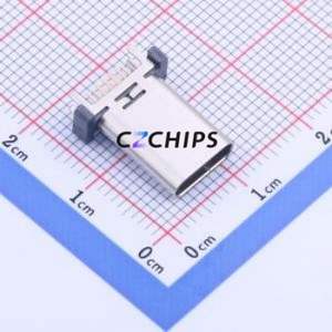 MC-110LD-L137 USB Connector Through hole Component (THT) Connector Type-C USB 3.1 Female Through Hole - Product Image 1