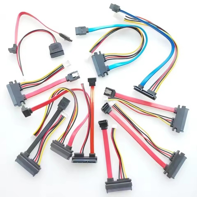 7+15 22P to SATA Hard Disk Drive IDE EH FDD XH2.54 PH2.0 2Pin 4pin PC Power Data Cable 2in1 For HTPC HIN MINI ITX Mainboard Cord
