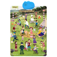 Affiches éducatives ABC pour l'apprentissage des tout-petits, jouets d'orthographe pour enfants, cadeau parfait pour les bébés de 2 à 4 ans, affiches en plastique pour les enfants de 5 à 7 ans