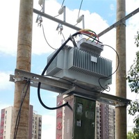 Transformateur de distribution Ximai 100 kVA 33 kV / 415 V triphasé Onan à enroulement en aluminium double enroulement monté sur poteau (5) avec prises hors charge