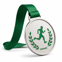 Médaille personnalisée de haute qualité plaquée or épais, design sur mesure du fabricant, récompense de compétition de course, forme de fleur pyramidale en métal
