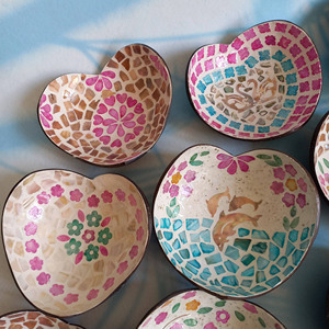 Handcrafted Vietnamese <b>Coconut</b> <b>Shell</b> Bowl Heart Shape Cheap Price Natural Salad Bowl Customized Logo - Product Image 4