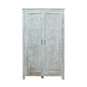 Multi Functional Wooden Almirah <b>Wardrobe</b> with Drawers and <b>Hanging</b> Space Modern Bedroom Storage Solution with Elegant Appearance - Product Image 1