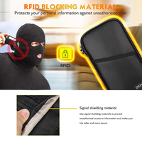 YHX OEM/ODM sac de documents ignifuge RFID bloquant le porte-passeport pour l'argent de voyage pochette de rangement pour carte de crédit étui de sécurité familial