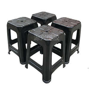 Taburete Cuadrado Antiestático 370x370x470mm de Polipropileno, Silla de Trabajo Industrial Resistente - Product Image 1