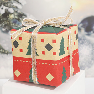Hot Giáng Sinh Hộp Quà Tặng Đồ Trang Trí Elk <span class=keywords><strong>Cedar</strong></span> In Nhỏ Vuông Hộp Treo Giáng Sinh Quà Tặng - Product Image 3