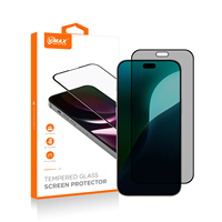 Protection d'écran anti-espion pour iPhone 18 Pro Max, 18 Pro, iPhone 17 Air, 16E, 13, 15 Plus – Film en verre trempé 2.5D imprimé soie