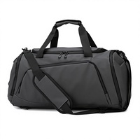 Sac de sport grand format [Usine ISO9001] en tissu Oxford imperméable avec compartiment à chaussures, séparation sec/humide, sac de voyage et sac bandoulière