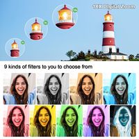 Digitalkamera Fotografie 4K 72MP Autofokus 2,8" 270° Klappbildschirm 18-fach Zoom SD Elektronische Bildstabilisierung Smile-Capture Video