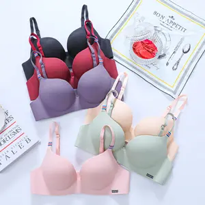 Soutien-gorge push up une pièce pour femmes, lingerie fine et respirante de sans couture, adapté aux petits seins, nouveauté 2020