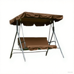 Set di mobili da esterno per bambini adulti giardino Relax amaca doppia sedia a dondolo in vimini - Product Image 5