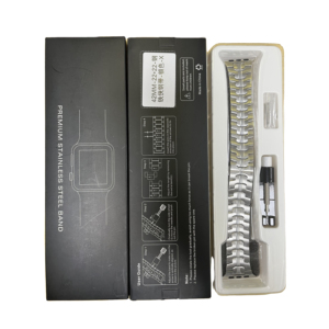 Relojes de pulsera de acero inoxidable de alta calidad, correa de pulsera para Apple Watch, correa de reloj de Metal para IWatch Series 7 6 5 4 3 2 1 - Product Image 1