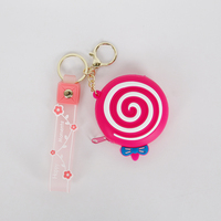 Porte-monnaie en silicone personnalisé en gros, motif dessin animé, étanche, mini porte-monnaie en silicone, pochette porte-clés pour enfants, cadeau et promotion