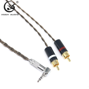Câble adaptateur audio-vidéo YIVO XSSH HIFI 3,5 mm vers 2 RCA, fil d'extension en cuivre pur OD3,8 mm <span class=keywords><strong>pour</strong></span> guitare, mixeur, haut-parleur, <span class=keywords><strong>casque</strong></span> - Product Image 6