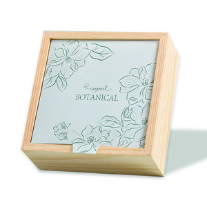 Petite boîte cadeau en bois pour mariage, boîte à bonbons, deux tailles au choix, boîtes cadeaux, vente en gros disponible - Product Image 1