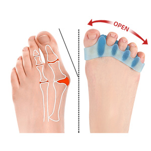 Separador de Dedos de Silicona Suave con 5 Orificios, Corrector Elástico para Alivio de Juanetes, Dedos Superpuestos y Hallux Valgus - Product Image 6
