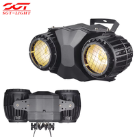Projecteur LED COB 200W à deux yeux, blanc chaud, IP65, pour extérieur, avec contrôle DMX512 et gradation linéaire, idéal pour les concerts et événements scéniques