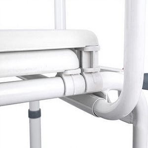 Lightweight Height Adjustable <b>Commode</b> <b>Chair</b> With Non Slip Pads For Elderly Disabled Pregnant Women Bathroom Safety Equipment - Product Image 3