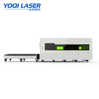Máquina de Corte de Chapa Metálica por Láser de Fibra CNC 1530 con Sistema de Intercambio de Piezas Tipo Mesa, 6KW