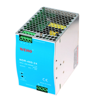 Alimentation électrique sur rail DIN NDR 480W 85-264VAC/120-370VDC 92,5% d'efficacité Protection contre les surcharges Garantie de 3 ans pour une utilisation industrielle