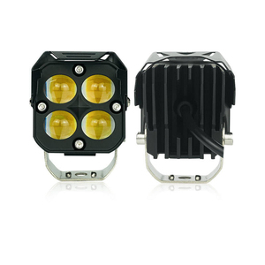 Sistemi di Illuminazione per Moto LiuHJG, Fari Fendinebbia Bicolore <span class=keywords><strong>con</strong></span> <span class=keywords><strong>Occhi</strong></span> del Diavolo <span class=keywords><strong>Rossi</strong></span>, Luce Spot LED per Moto 12-80V - Product Image 3