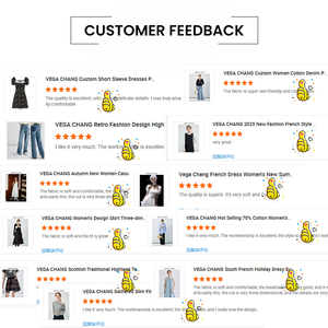 Vega Chang Giacca Casual Mini in Denim Americano Retrò, Blu Brillante con Sciarpa a Pois, Stile Unico e Sofisticato per il Pendolarismo, Design Non Ripetitivo - Product Image 4