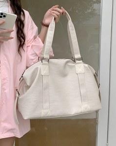2025 Must Have Women PU <b>Tote</b> <b>Bag</b> Korean Fashion High Capacity Waterproof Zipper Closure Travel Shoulder <b>Bag</b> for <b>Work</b> Weekend - Product Image 1