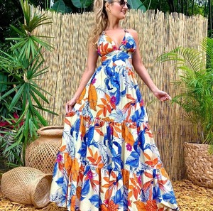 Dq573 Pha Lê Màu Tím Lông Halter Của Phụ Nữ Trang Phục Chính Thức <span class=keywords><strong>Prom</strong></span> Đảng Dài Dresses - Product Image 2