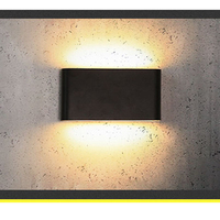 Appliques murales LED modernes en aluminium étanches pour extérieur, indice IP65, température de couleur 3000K-6500K, diffuseur en verre trempé, garantie 2 ans