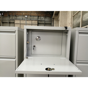 Nội Thất Văn Phòng Bằng Kim Loại Thép Kích Thước Hợp Pháp <span class=keywords><strong>4</strong></span> Ngăn Kéo Tủ Hồ Sơ Với Két An Toàn - Product Image 6