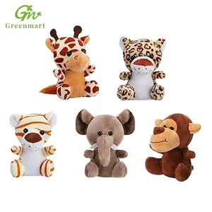Greenmart In September to promote the simulation of super cute forest animals six plush toys key chain bag clothes pendant