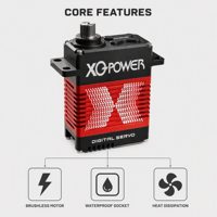 Nouvel Arrivage 2026 XQ-S9150D Servo Numérique Brushless Entièrement Métallique 150kg.cm 16.8V Étanche à Couple Élevé pour Grand Modèle RC et UAV