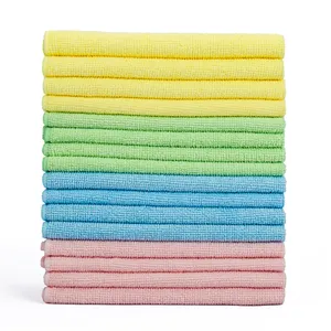 Tela limpia de lana de Coral de toalla de mano paño de limpieza de microfibra paño plato ropa