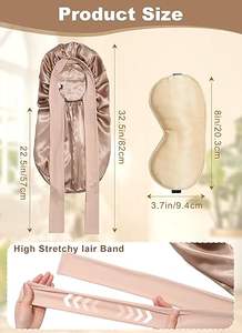 <span class=keywords><strong>Bonnet</strong></span> long en soie pour femmes endormies <span class=keywords><strong>Bonnet</strong></span> en Satin pour tresses <span class=keywords><strong>masque</strong></span> pour les yeux en soie <span class=keywords><strong>Bonnet</strong></span> <span class=keywords><strong>de</strong></span> <span class=keywords><strong>cheveux</strong></span> Double couche pour <span class=keywords><strong>bonnet</strong></span> <span class=keywords><strong>de</strong></span> <span class=keywords><strong>nuit</strong></span> endormi - Product Image 2