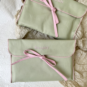 100% Cotton Twill <b>Gift</b> Flap Bag with Ribbon Bow Custom Size for Jewelry Packaging <b>Envelope</b> Shape Clothes Scarf Sock Wallet Dust - Product Image 5