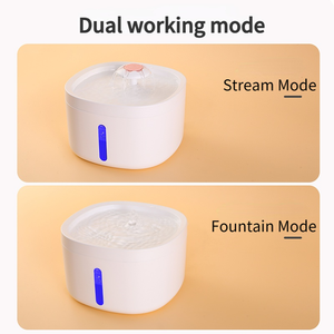 87oz/2.6L अल्ट्रा शांत बिल्ली पीने के फव्वारे के साथ फिल्टर स्वचालित पीईटी पानी के फव्वारे के साथ बिल्ली पानी के फव्वारे एलईडी प्रकाश - Product Image 4
